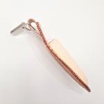 Estuche japonés de cuero para tijeras y podadoras con gancho metálico