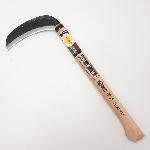 Kama, auténtica hoz japonesa, modelo pesado con doble bisel para madera, marca Hounen.