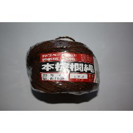 Cordón japonés negro forrado, 100 m.