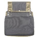 Bolsa japonesa para herramientas con motivo Nishiki (brocado japonés) en tonos rojos y rosas predominantes.