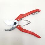 Tijeras de podar japonesas ultraligeras de 180 mm, rojas, marca Nishigaki, ángulo A.