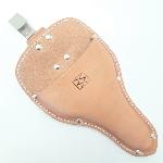 Estuche de cuero para tijeras de jardinero japonés con gancho metálico, marca MASAMUNE.