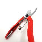 Tijeras de podar japonesas ultraligeras de 180 mm, rojas, marca Nishigaki, ángulo A.