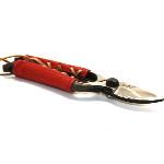 Gaines de cuir pour poignées de sécateurs japonais Onoyoshi (180, 200 mm et +) - Rouge