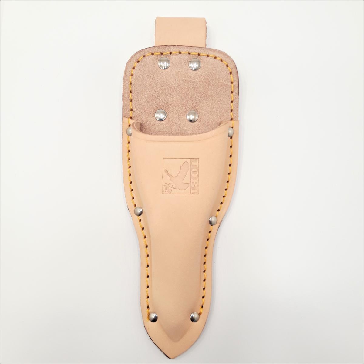 Estuche profundo de cuero para kiribashi y tijeras para desbrotar